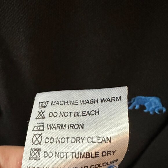 Black Raging Bull XXL Men's Polo Shirt 100% Cotton Rare in the US! - Picture 8 of 8